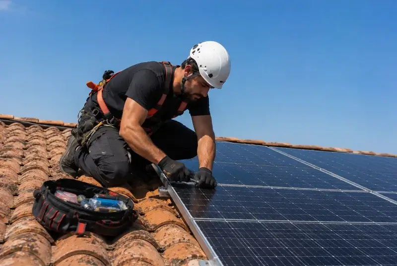 Maintenance et monitoring de panneaux solaires à Lespignan
